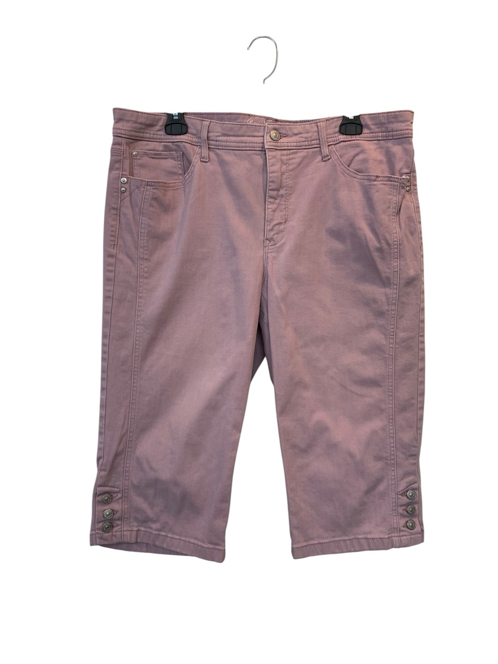Gloria Vanderbilt Women's size 14 Dusty Rose Skimmer Slimming Effect Capri Pants